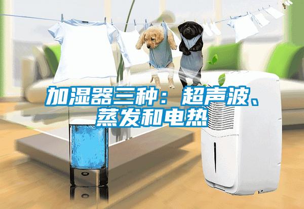加濕器三種:超聲波、蒸發(fā)和電熱