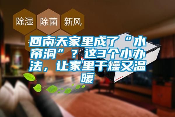 回南天家里成了“水簾洞”？這3個小辦法，讓家里干燥又溫暖