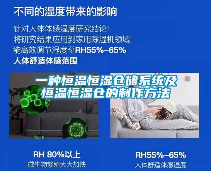 一種恒溫恒濕倉儲系統及恒溫恒濕倉的制作方法